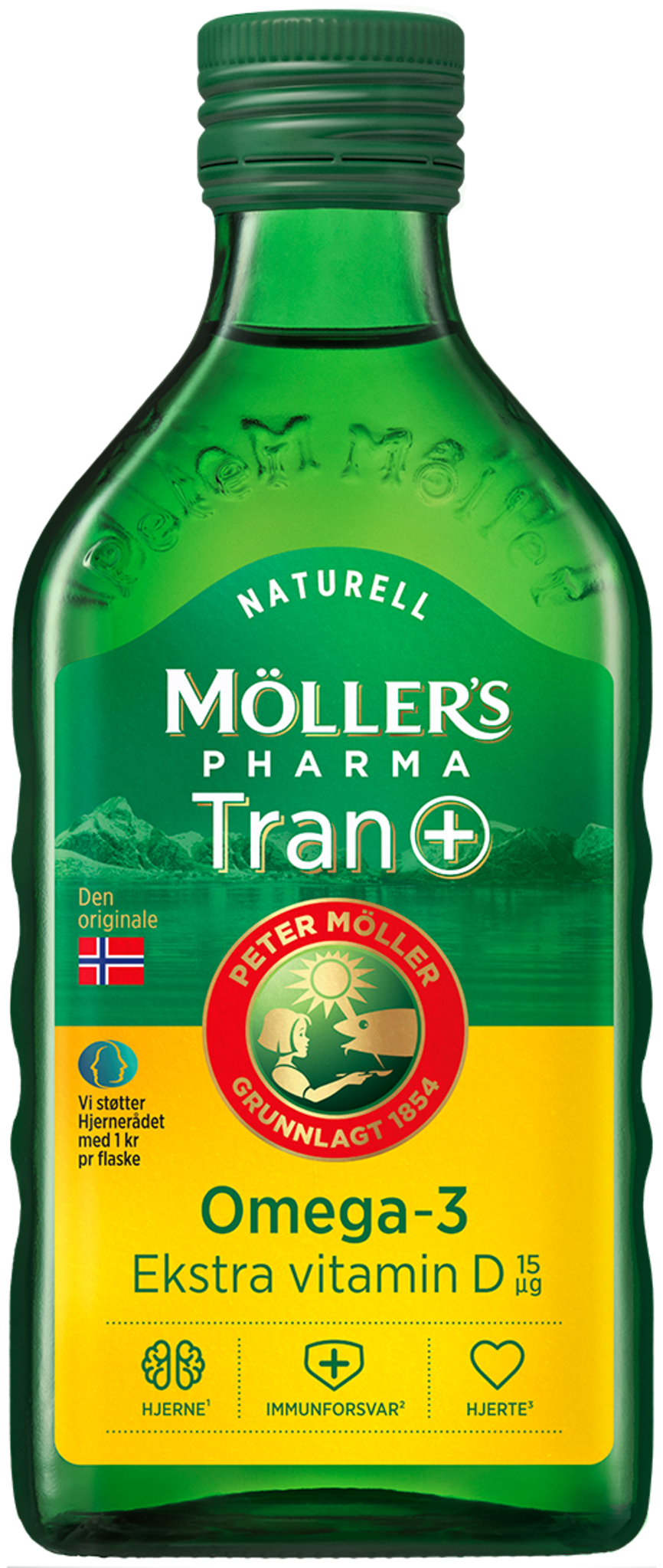 Møllers pharma tran D+ naturell smak 250ml