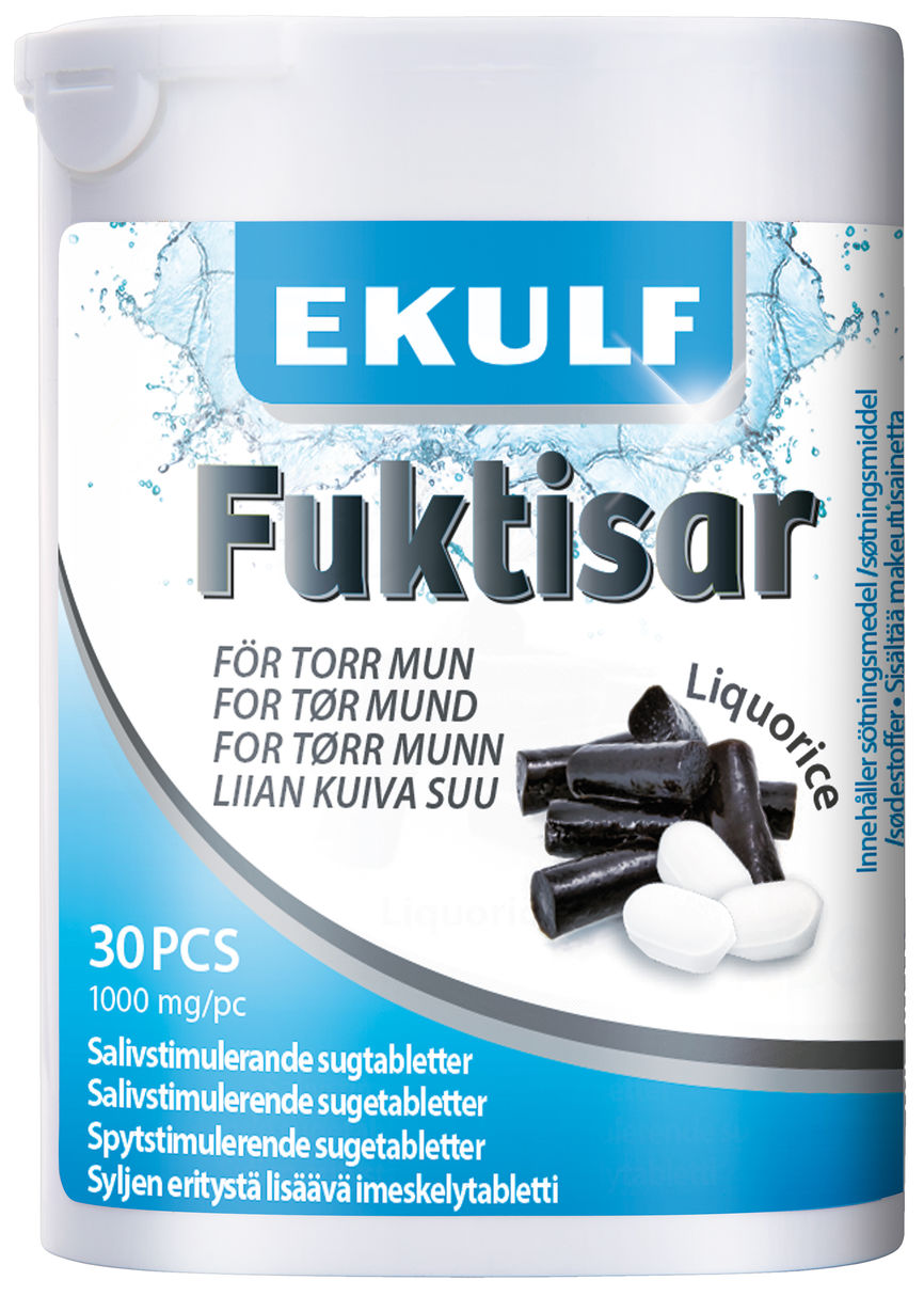 Ekulf Fuktisar sugetabletter lakris 30stk