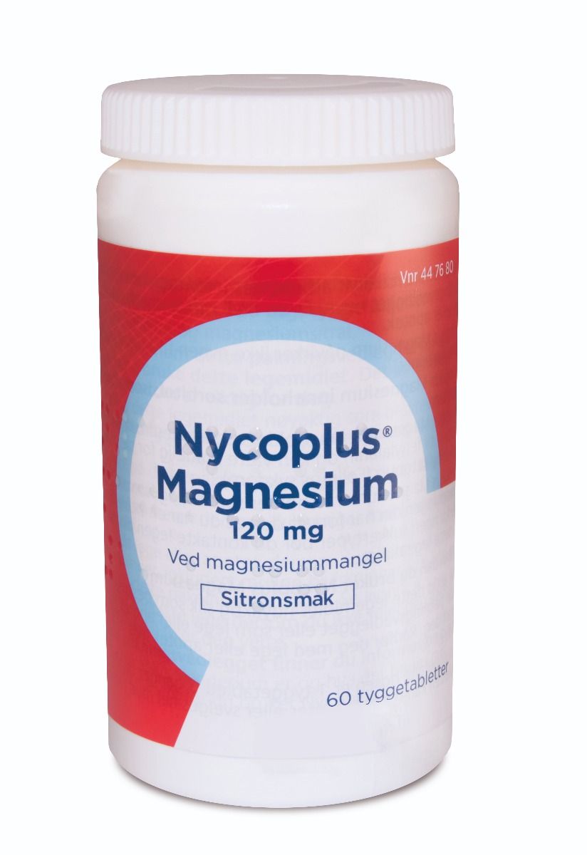 Nycoplus magnesium tyggetablett 120mg 60 STK