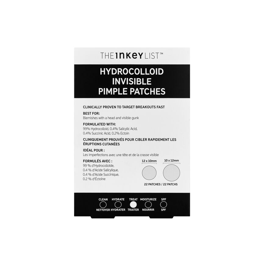 The INKEY List Hydrocolloid Invisible Pimple Patches 22 stk