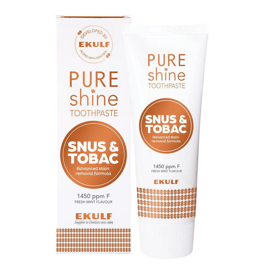 Ekulf pure shine tannkrem snus&tobakk 75ML