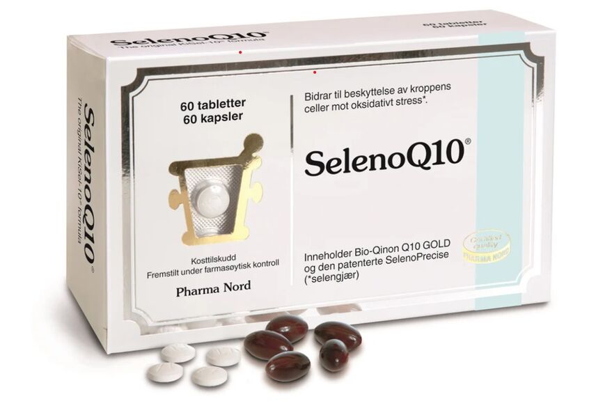 Pharma Nord Seleno Q10 100 mg 60 kapsler + 60 Tabletter