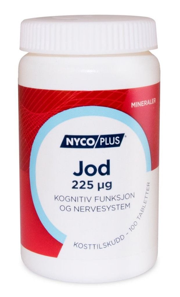 Nycoplus Jod 225mcg tabletter 100stk