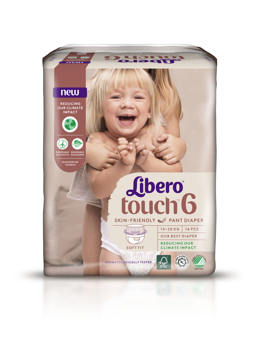 Libero Touch 6 buksebleie 13-20 kg 16 stk