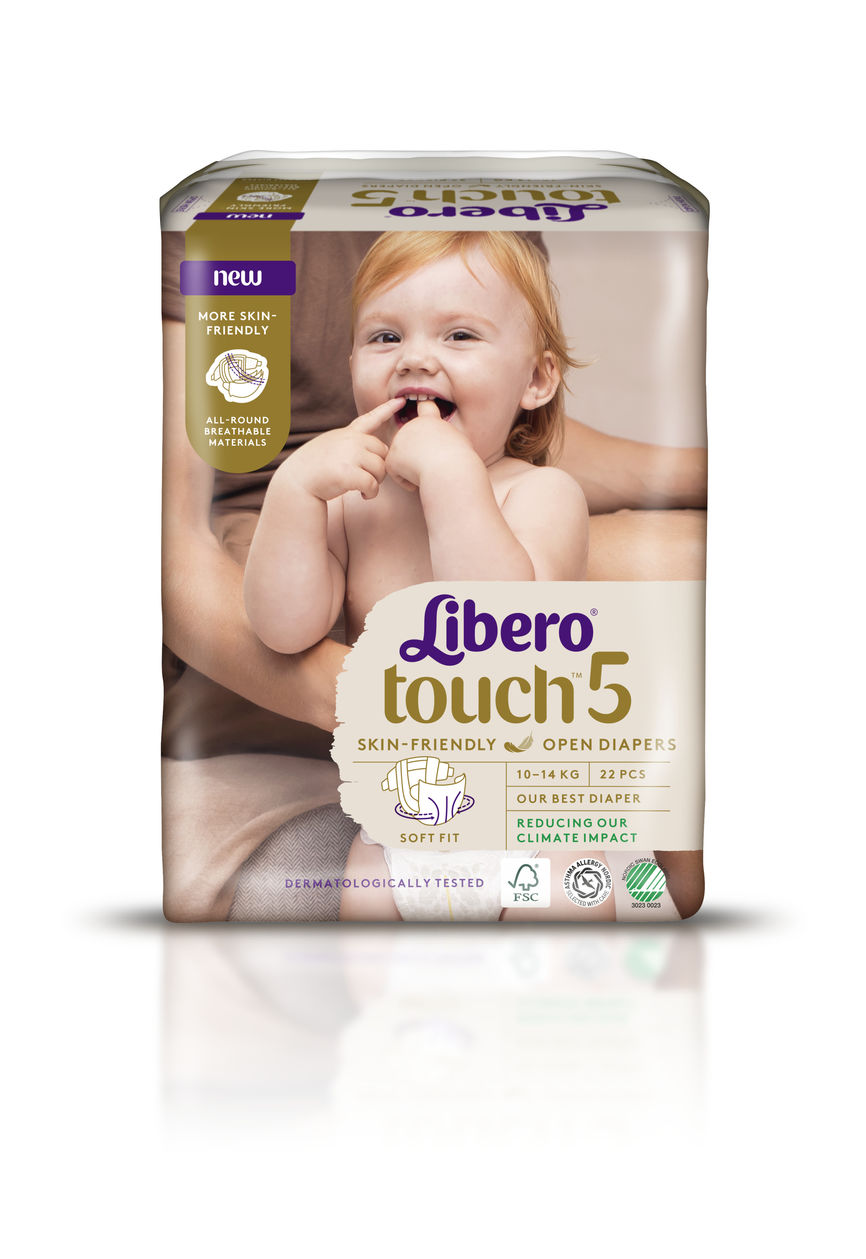 Libero Touch 5 åpen bleie / 10-14kg 22 stk