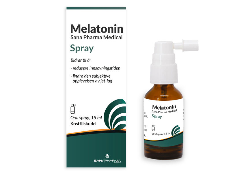 kjøp melanotan nøye Sana Pharma Melatonin Spray 15 ml – Herreapoteket