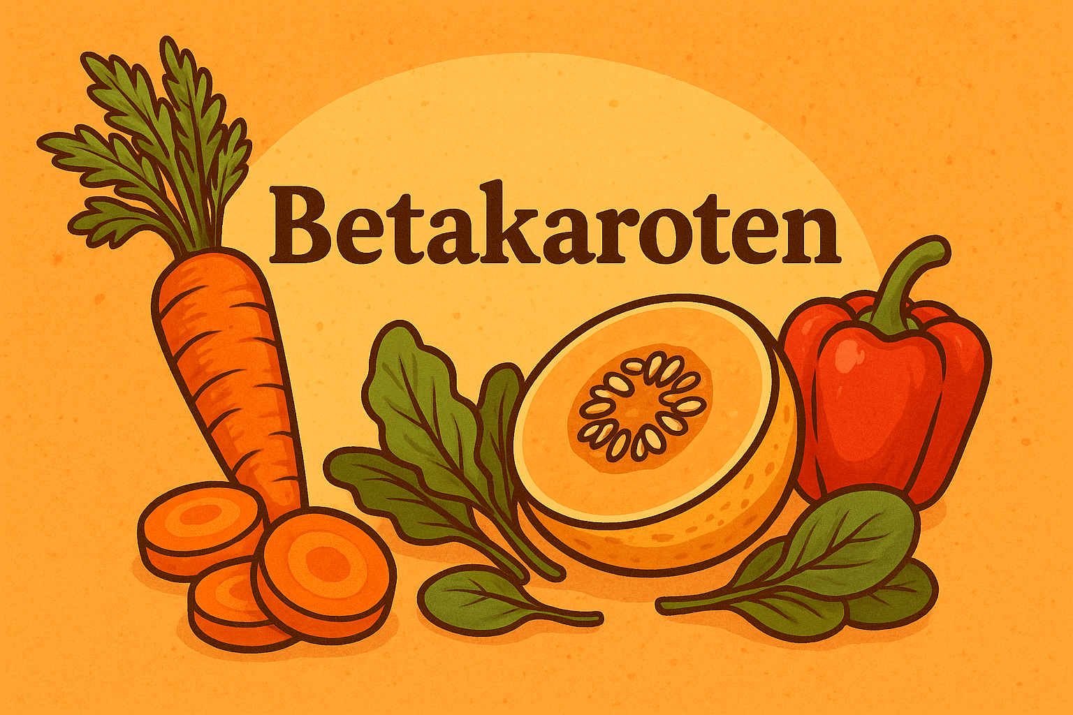 Illustrasjon av betakaroten