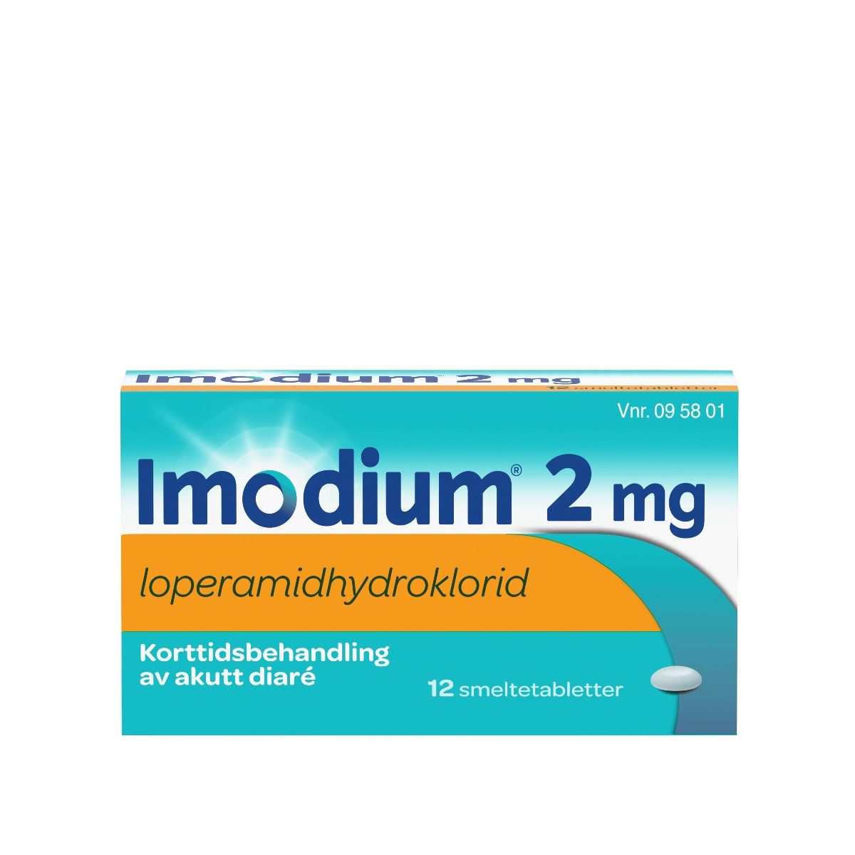 Imodium smeltetablett 2 mg 12 stk