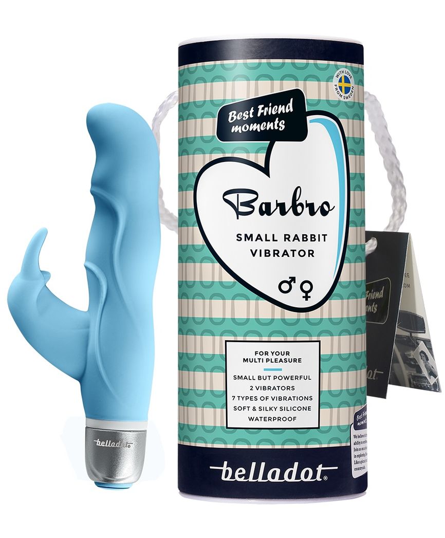 Belladot Barbro rabbit vibrator blå