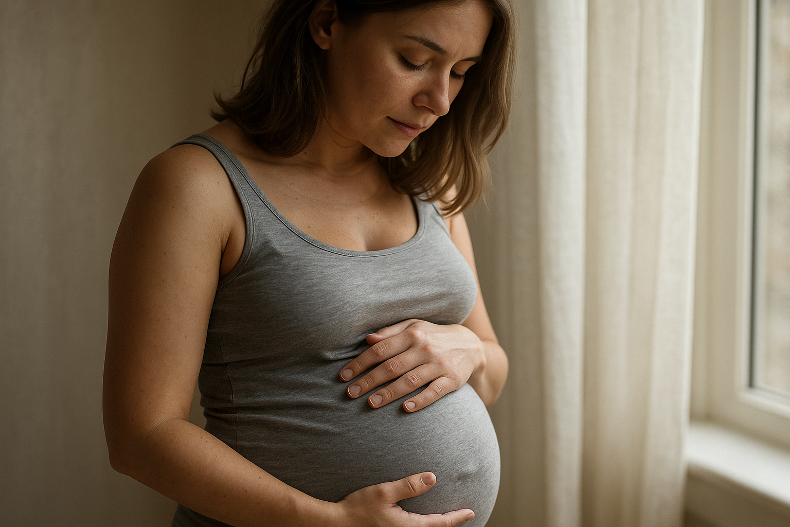 Bilde av en gravid dame