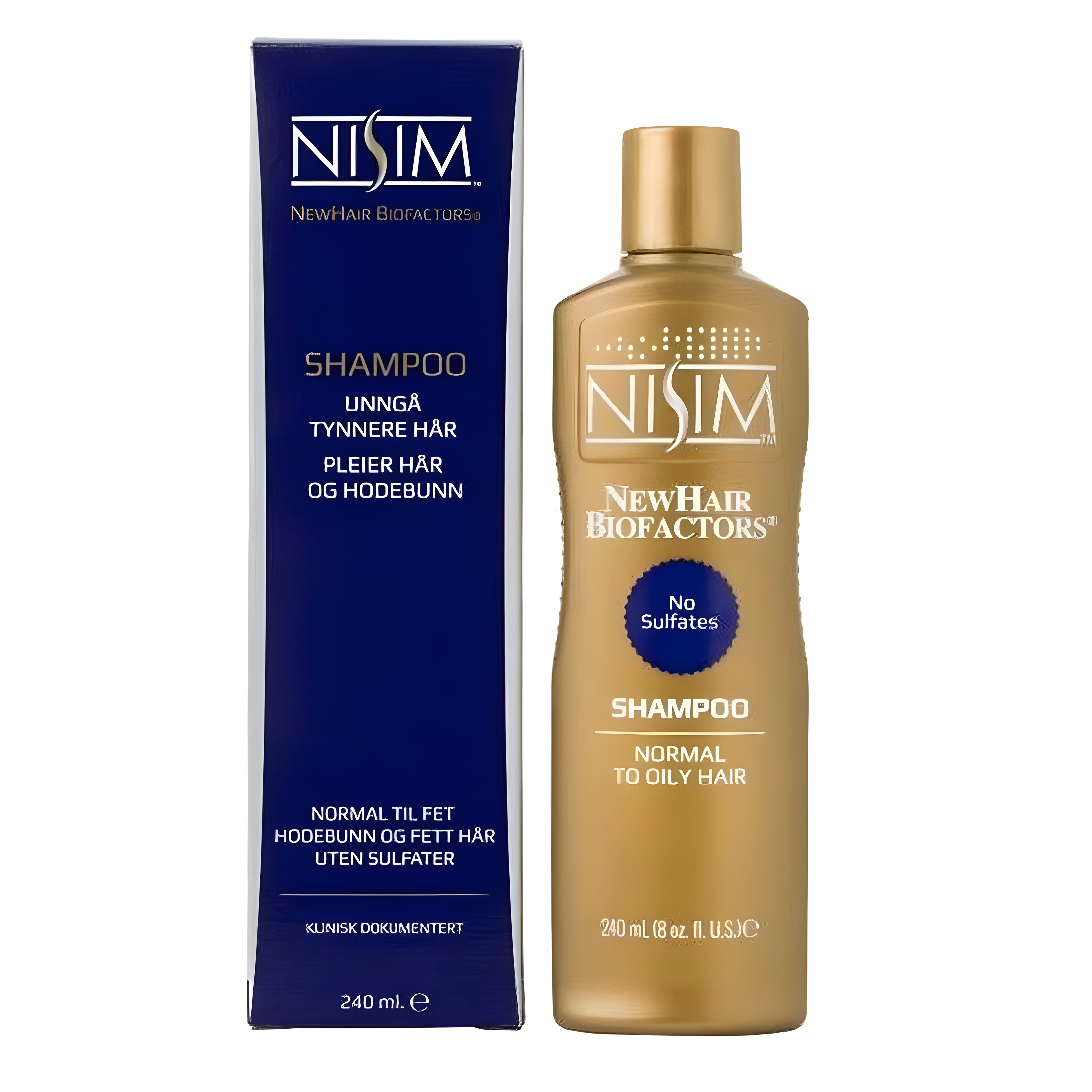 NISIM Sjampo for Normal til Fet Hodebunn 240 ml
