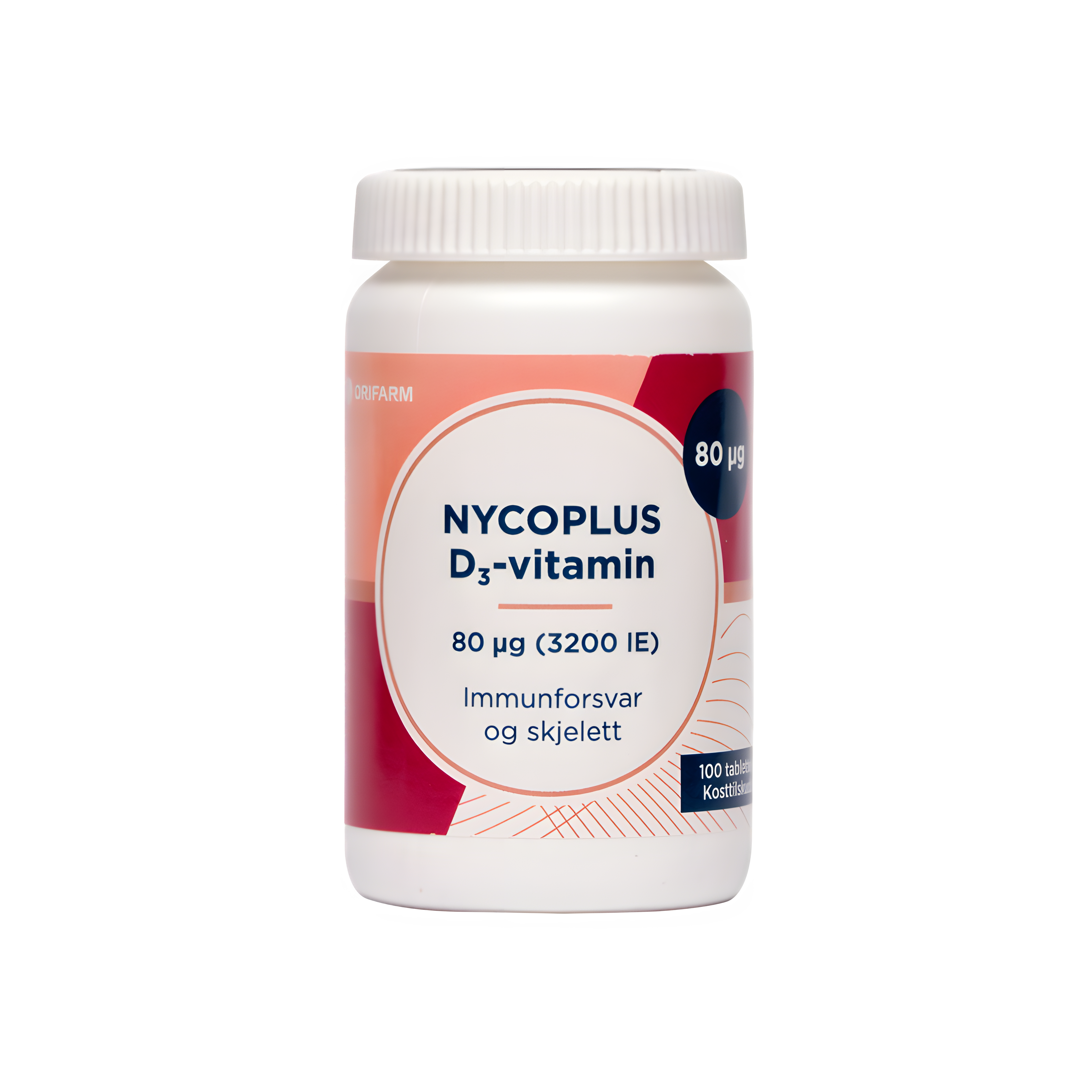 Nycoplus D3-vitamin 80mcg tabletter 100stk