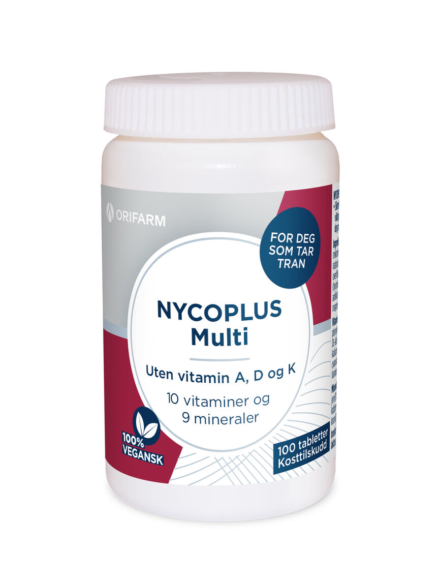 Nycoplus Multi uten A-, D- og K-vitamin 100stk
