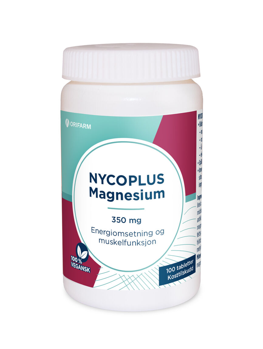 Nycoplus Magnesium 350mg tabletter 100stk
