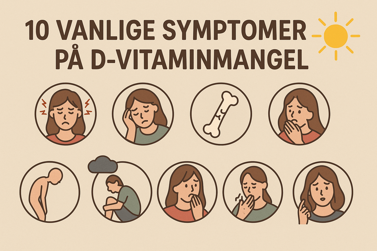 10 Vanlige Symptomer på D-vitaminmangel