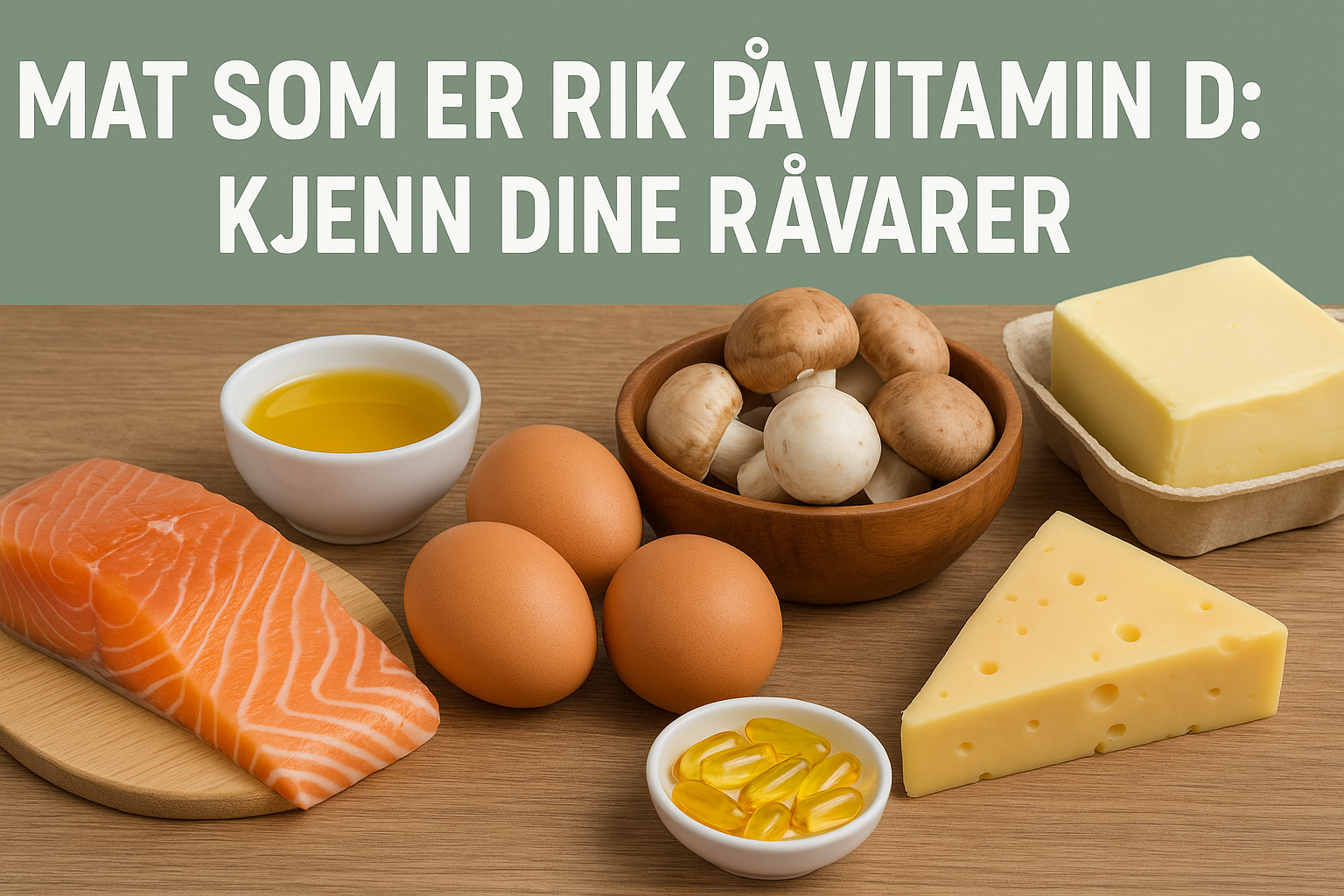 Mat som er rik på vitamin D: Kjenn dine råvarer