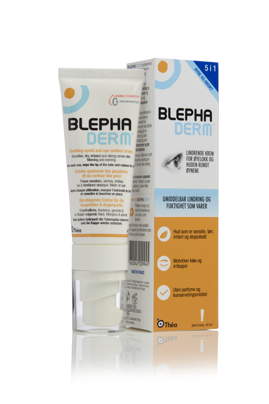 Blephaderm lindrende krem til øyelokk og huden rundt øynene 40 ml