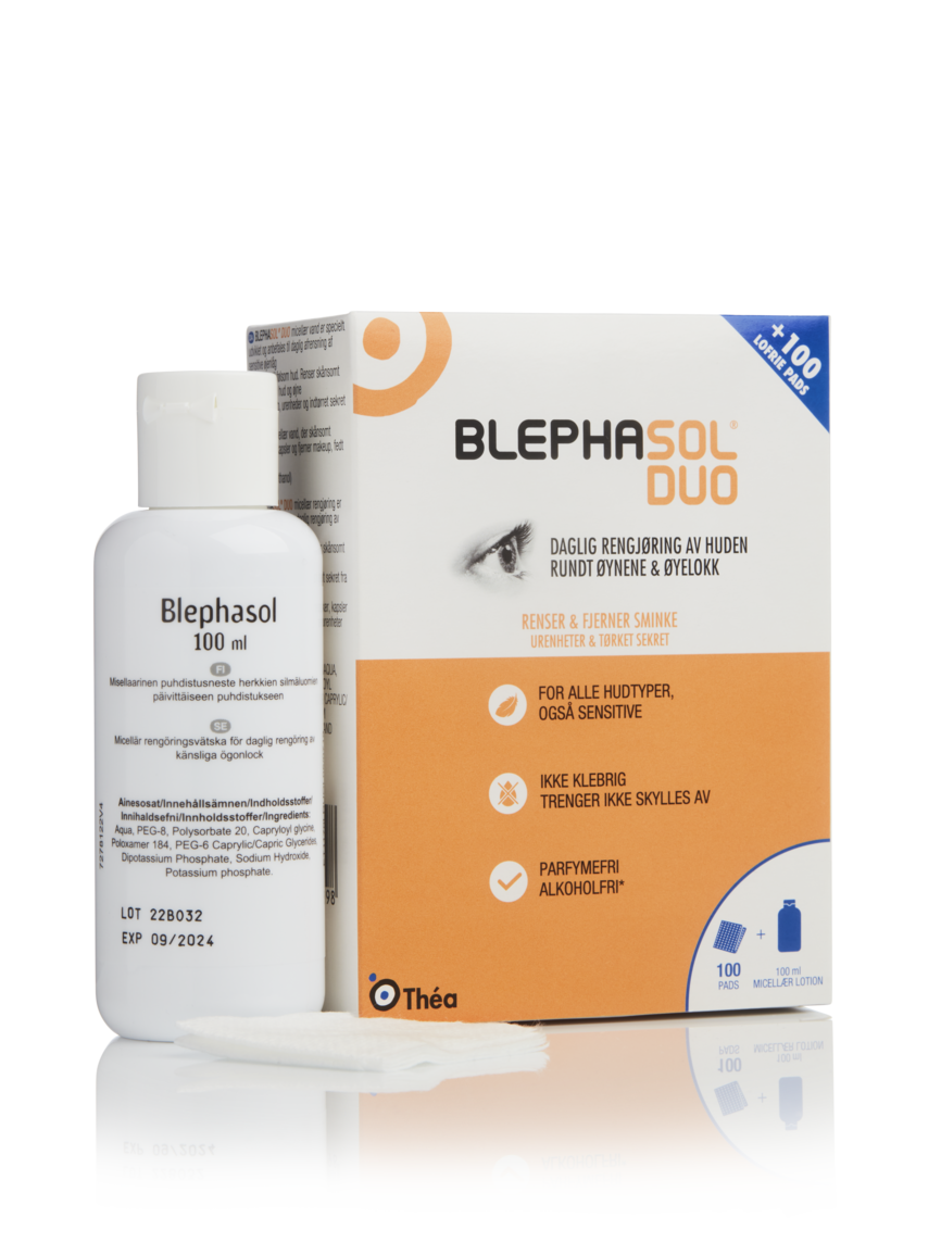 Blephaclean Blephasol Duo 100 ml med 100 servietter