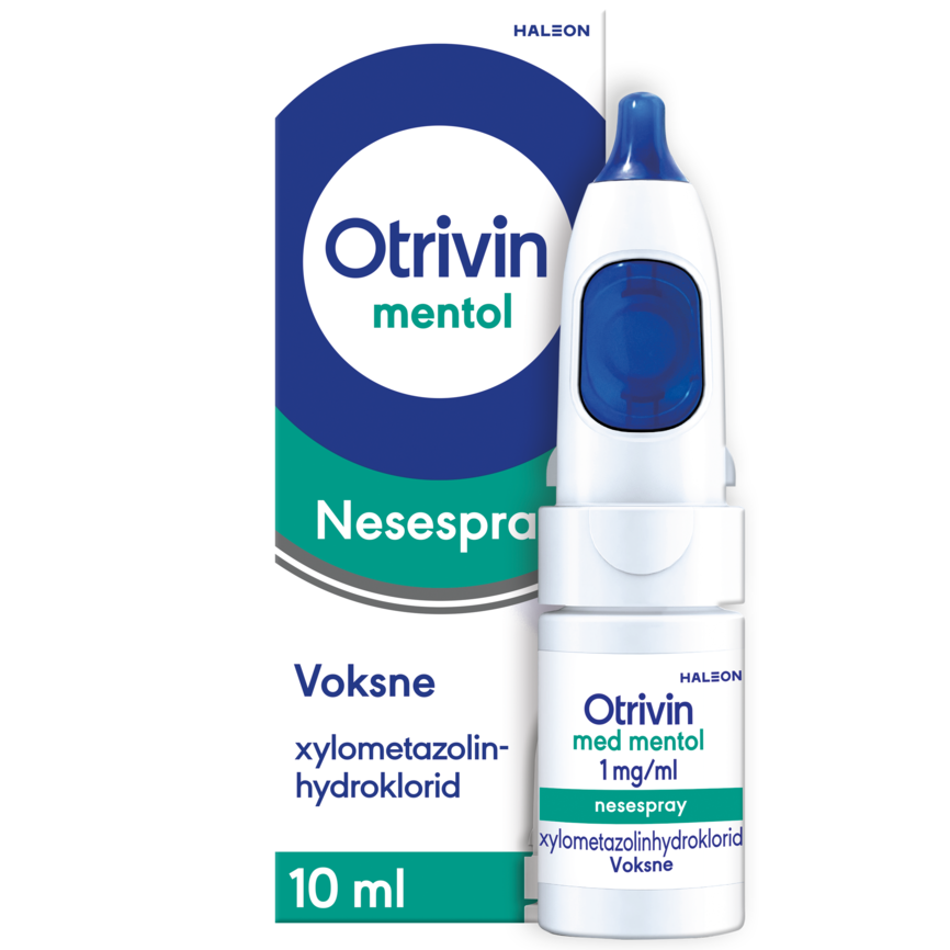 Otrivin 1 mg/ml nesespray med mentol voksne 10 ml
