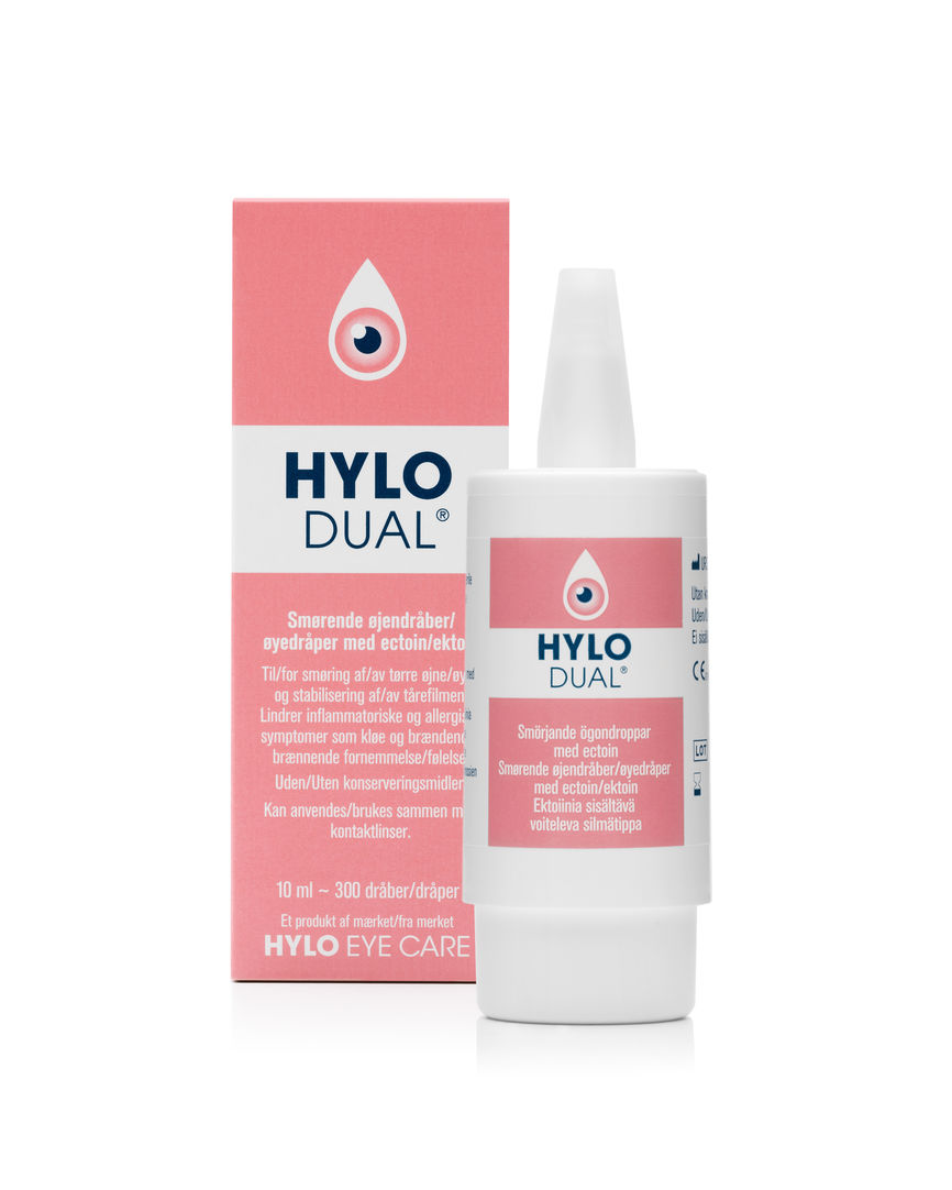 Hylo-Dual smørende øyedråper 10 ml