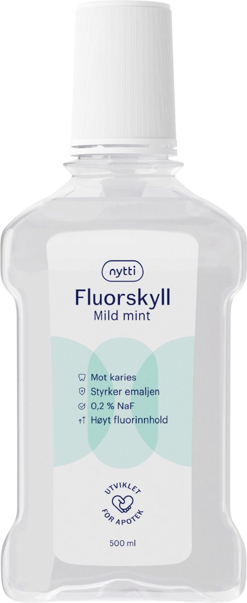 Nytti Fluorskyll Mild Mint 500ml