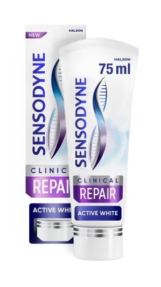 Sensodyne Clinical Repair Active White Sensitive Tannkrem 75ml