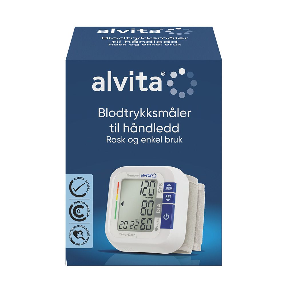 Alvita blodtrykksmåler håndledd