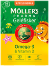 Möller’s Pharma Omega-3 og vitamin D geléfisker 36 stk