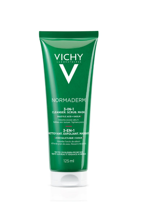 Vichy Normaderm 3-i-1-rensekrem 125 ml