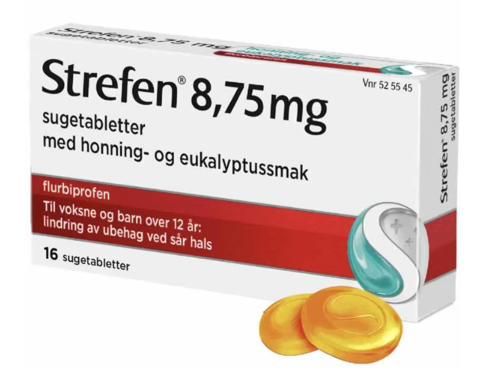 Strefen 8,75 mg sugetabletter honning og eukalyptus 16 stk