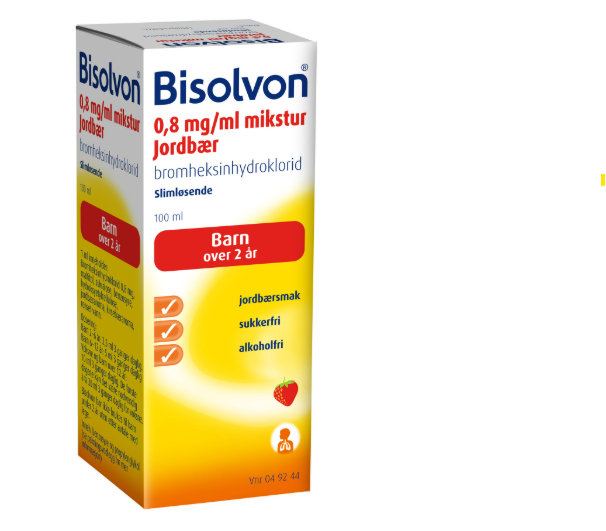 Bisolvon 0,8 mg/ml mikstur jordbær 100 ml