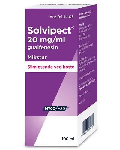 Solvipect mikstur 20 mg/ml 100 ml