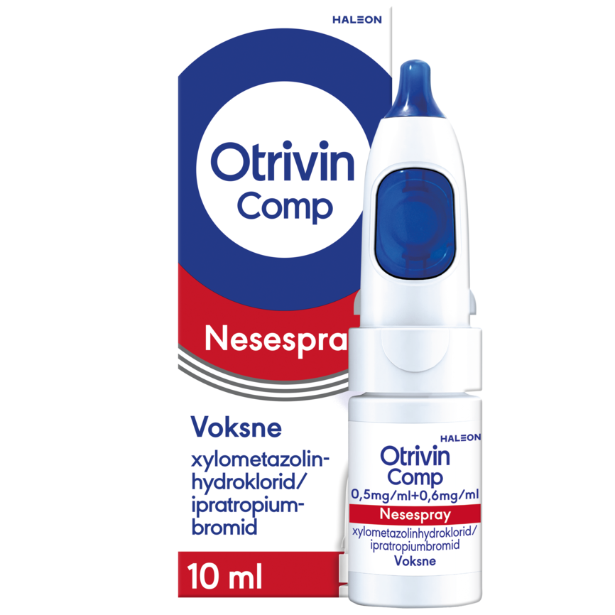 Otrivin Comp nesespray 0,5 mg/ml + 0,6 mg/ml 10 ml