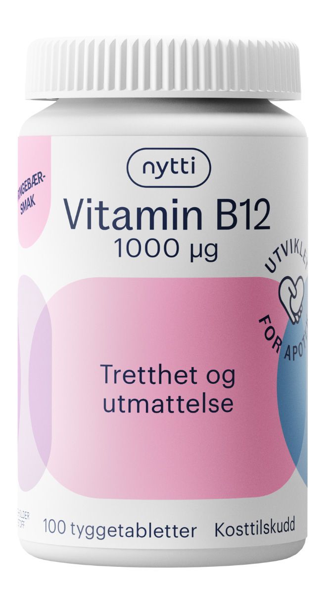 Nytti Vitamin B12 1000 µg, 100stk