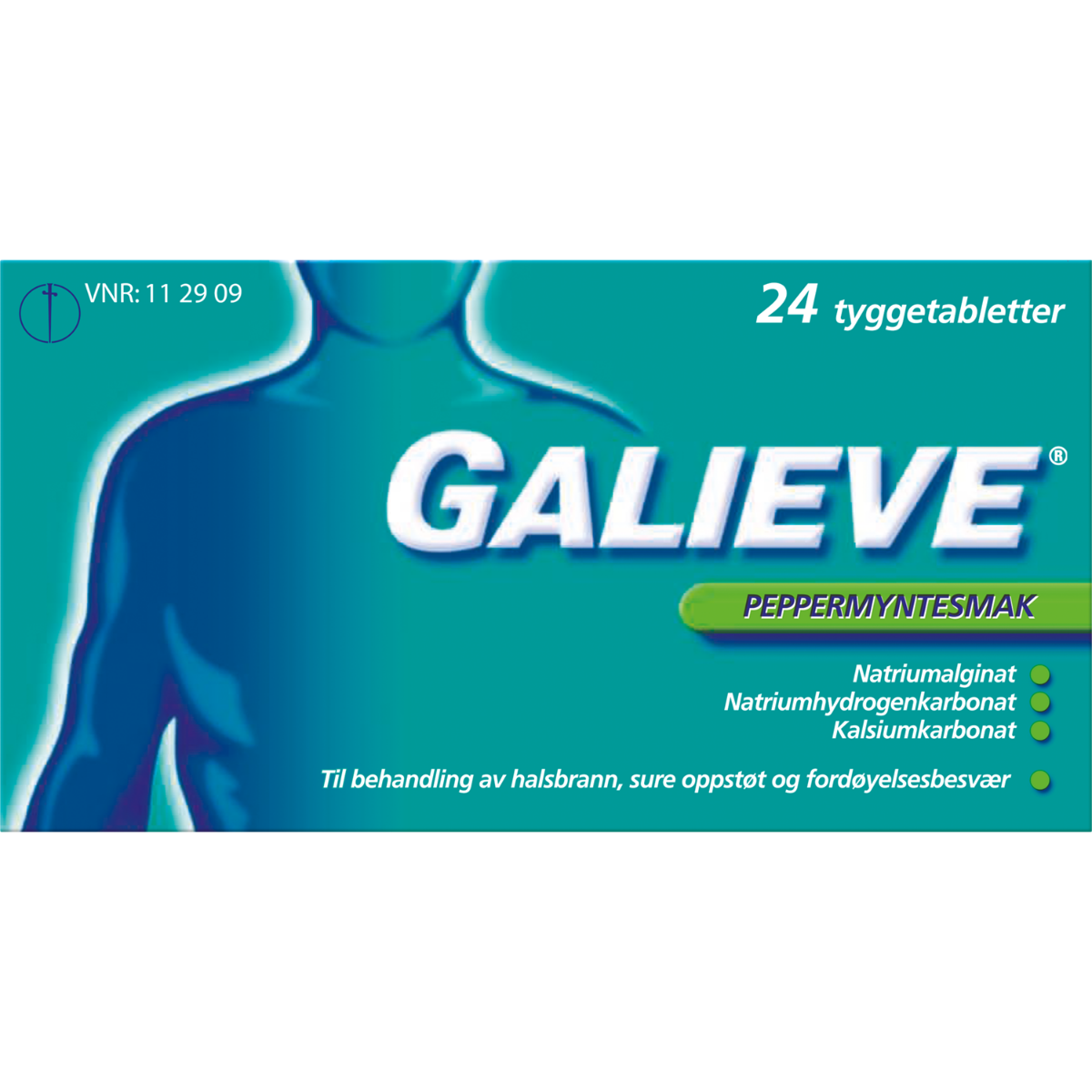 Galieve tyggetabletter peppermynte 24 stk