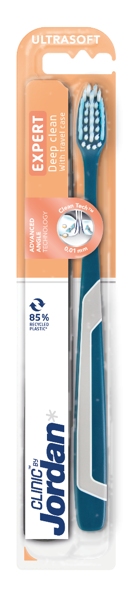 Jordan Clinic Expert Deep Clean Ultrasoft tannbørste 1 stk