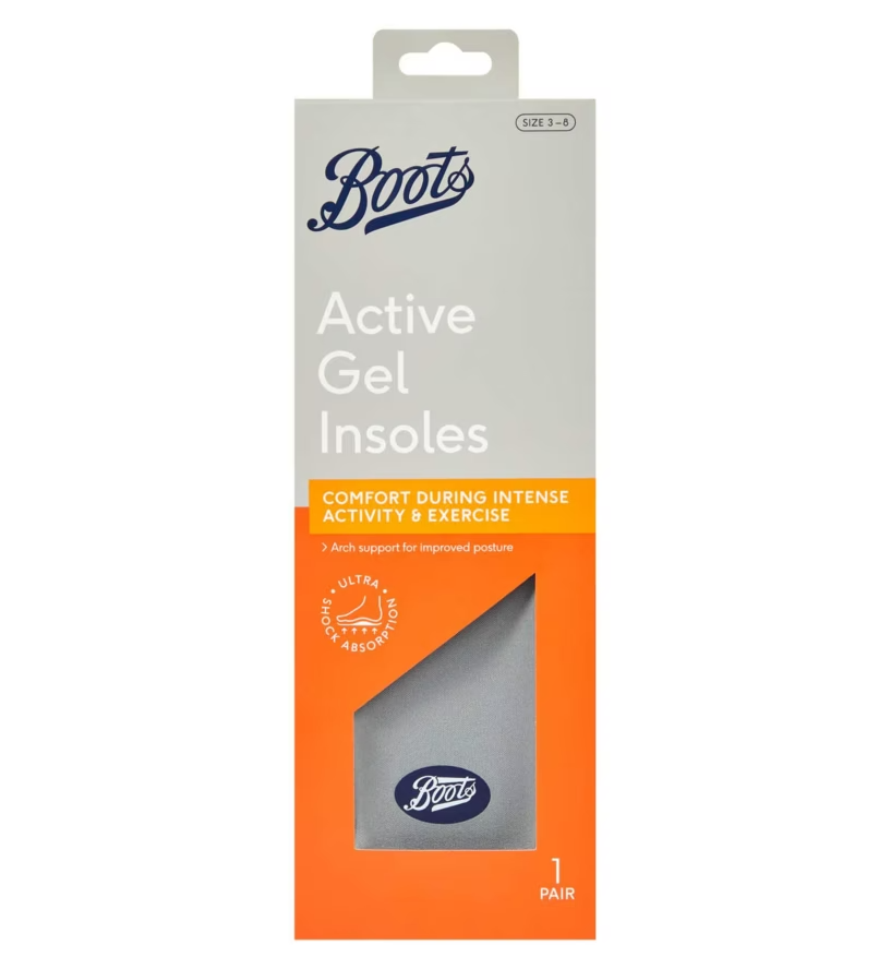 Boots Active Gel-innleggssåler, str. 35-41