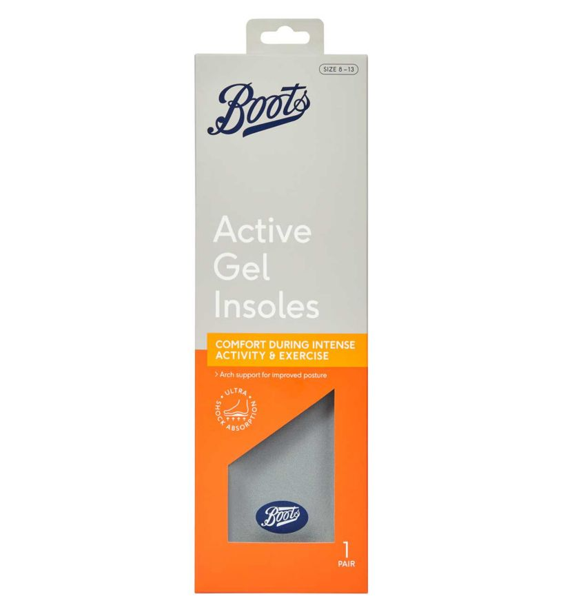 Boots Active Gel-innleggssåler, str. 41-47