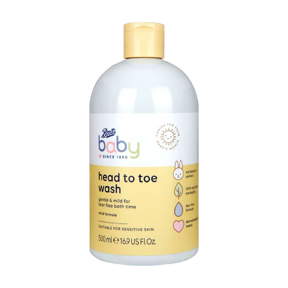 Boots Baby hår- og kroppsvask 500ml