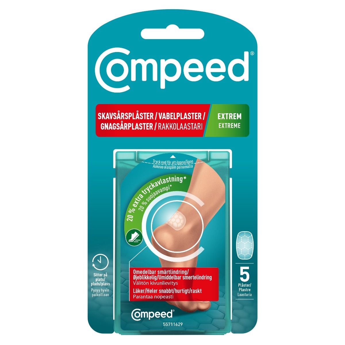 Compeed Gnagsårplaster Extreme 5 stk