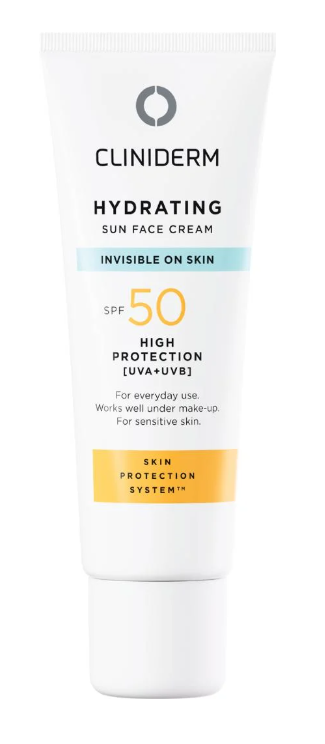 Cliniderm Hydrating Sun Face Cream SPF50 40 ml