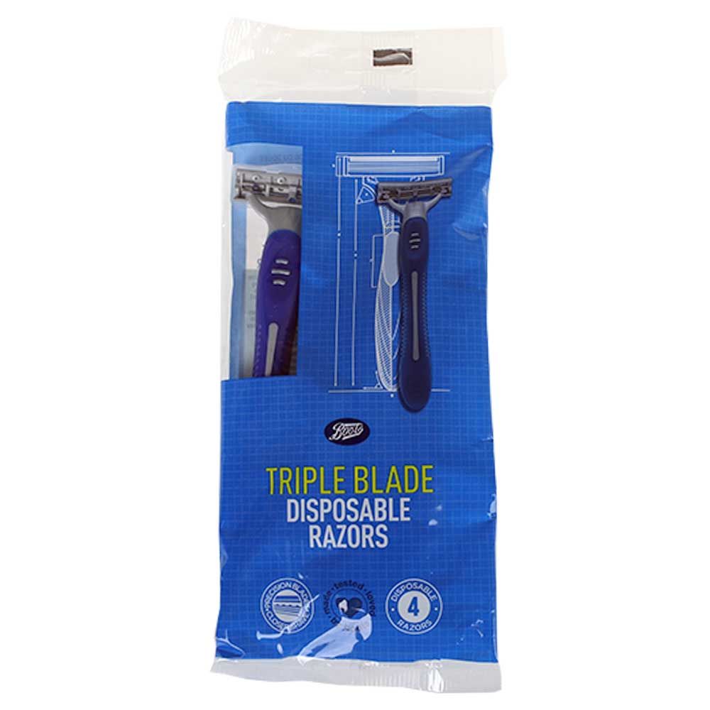 Boots Smooth Care Engangshøvel med Trippelblad, 4-pakning