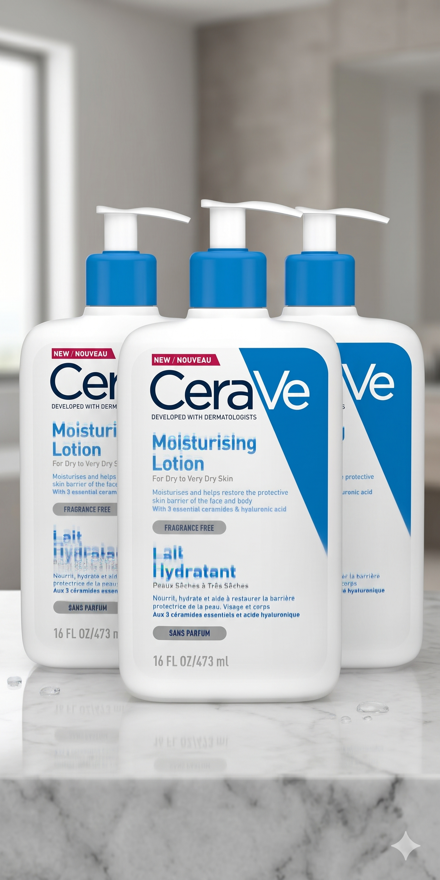 CeraVe Moisturising Lotion 473 ml 3 pakning