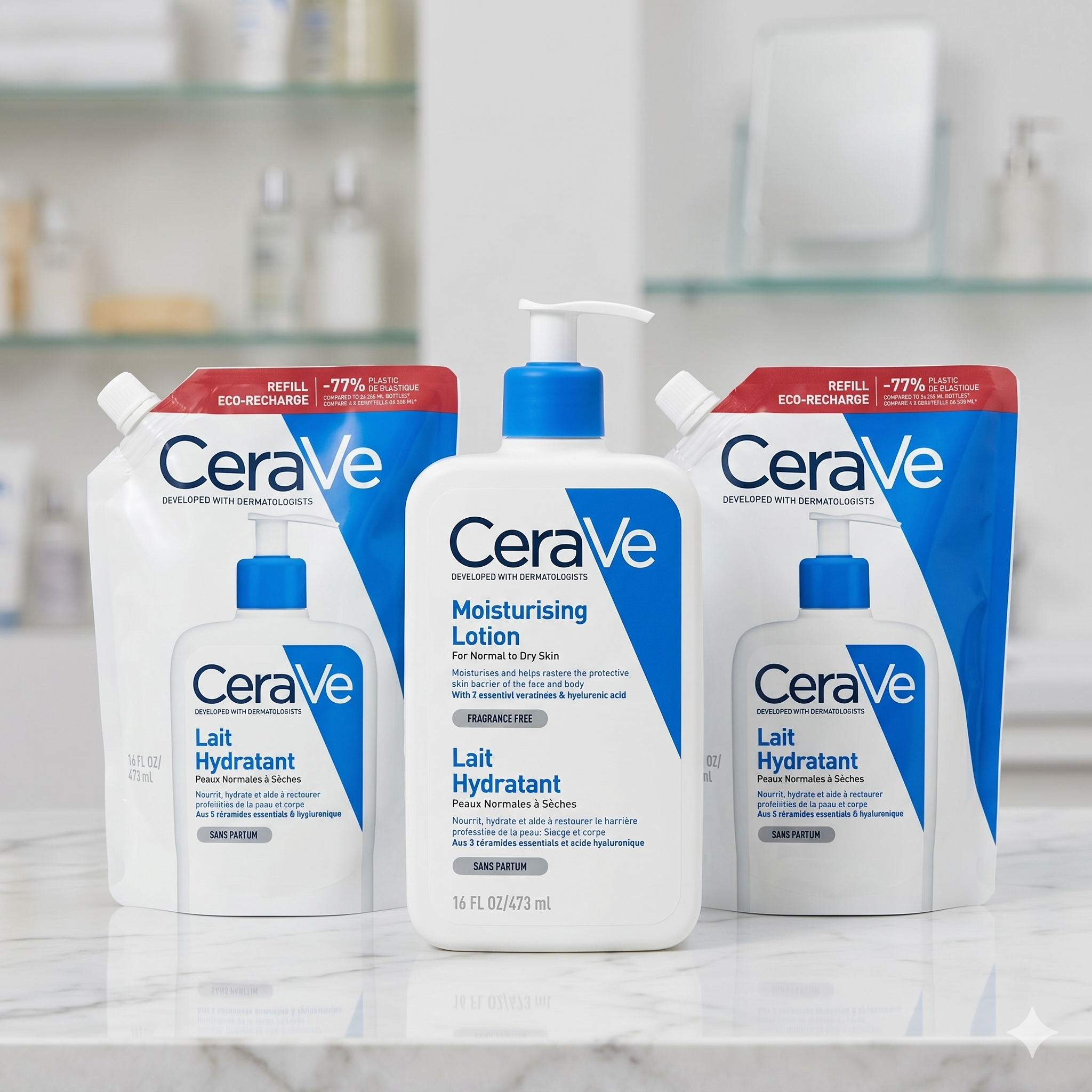 CeraVe Moisturising Lotion 473 ml + 2 x refill