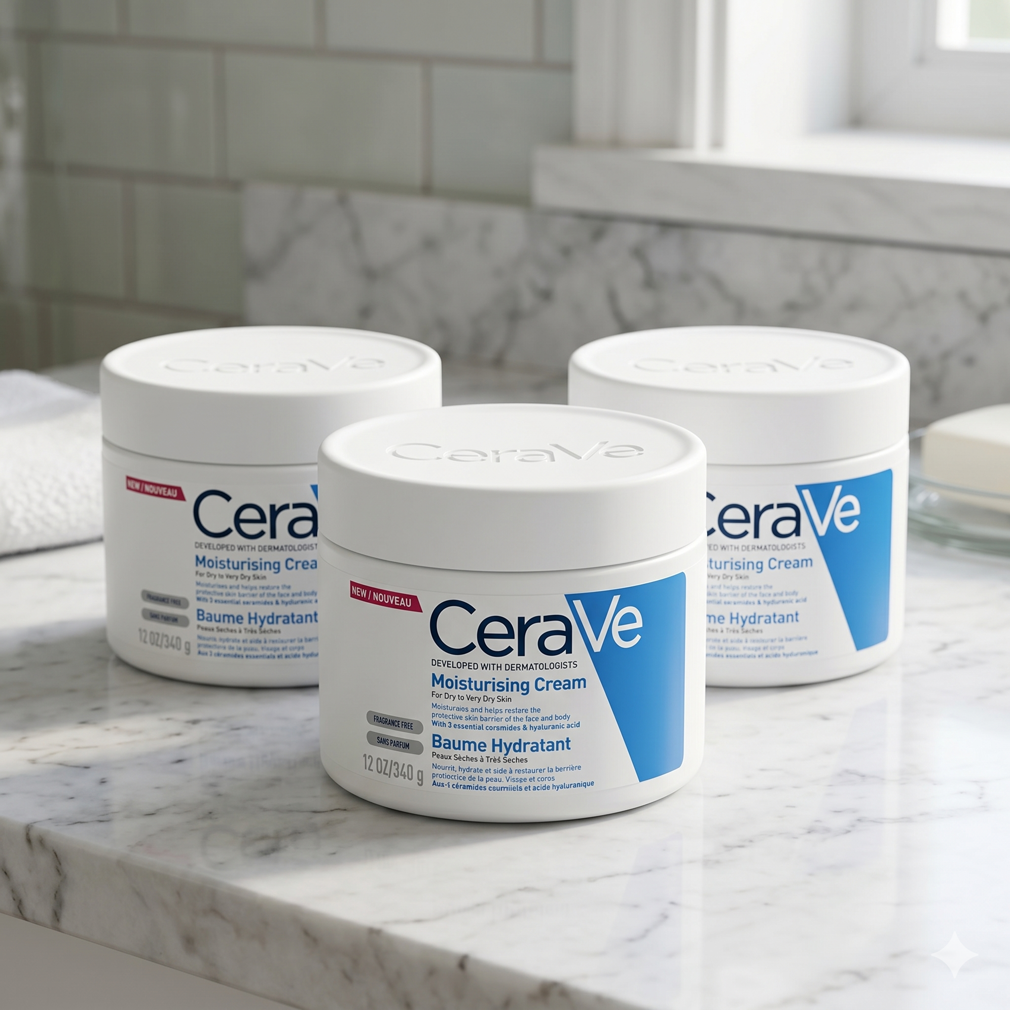 CeraVe Fuktighetskrem 340 g 3 pakning