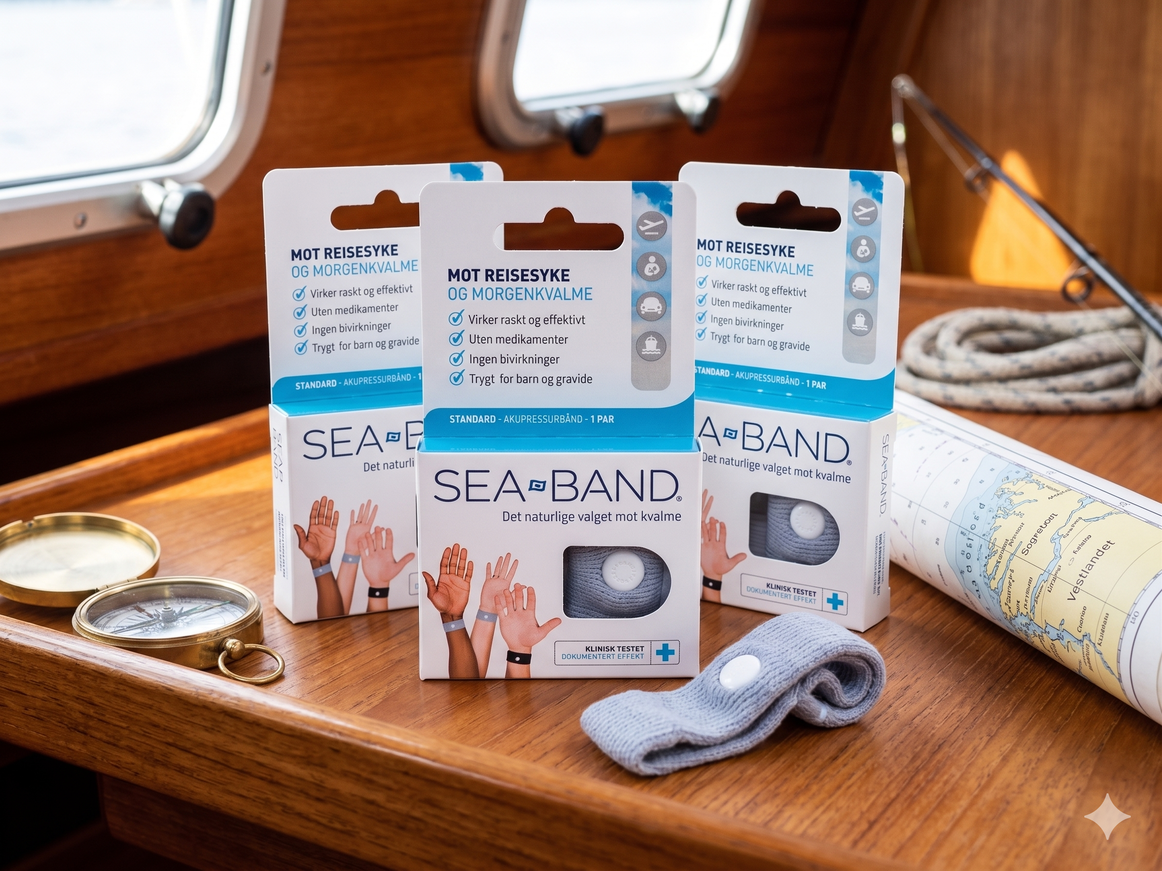 Sea Band Mot Reisesyke Standard 3 pakning