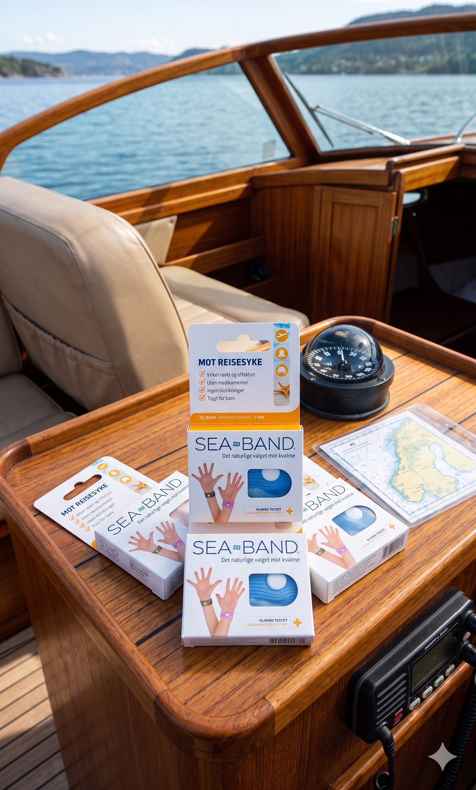 Sea Band Mot Reisesyke Barn 4 pakker