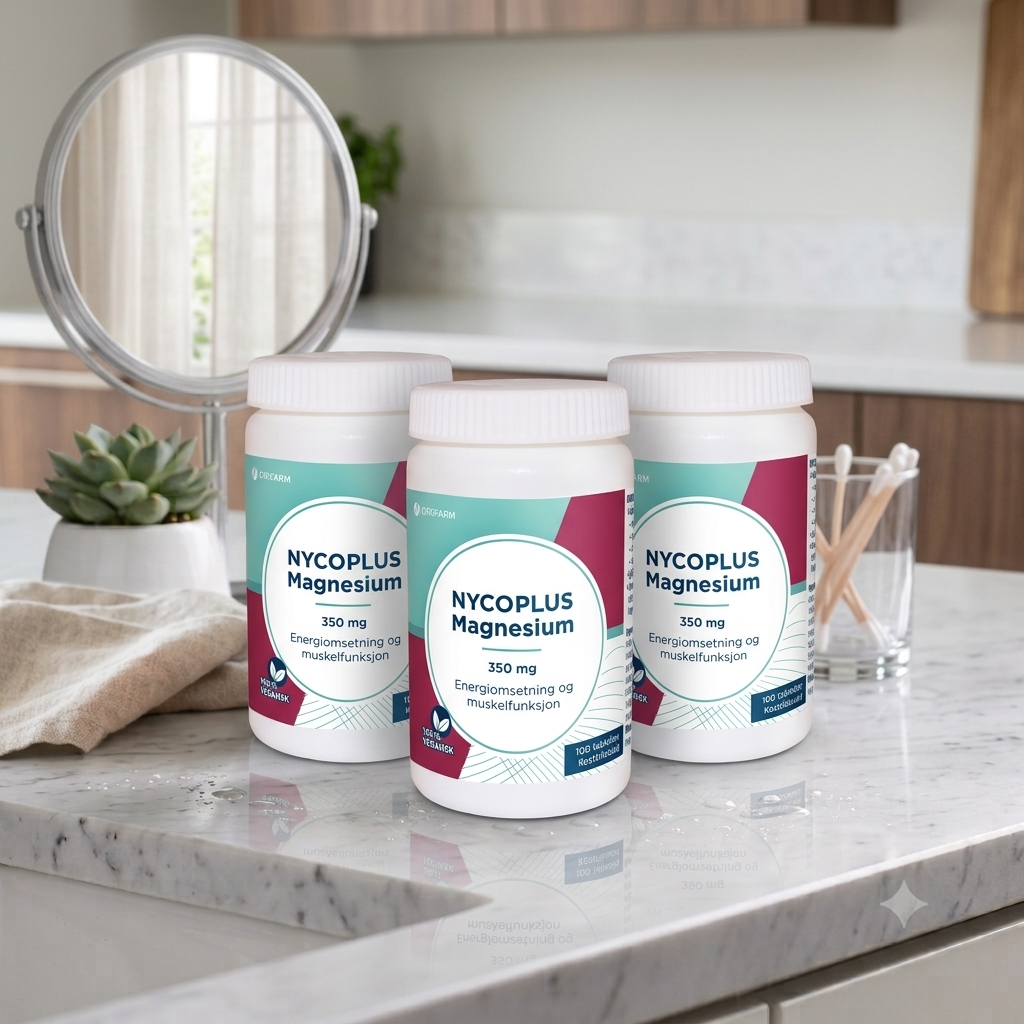 Nycoplus Magnesium 350mg tabletter 100stk 3 pakker