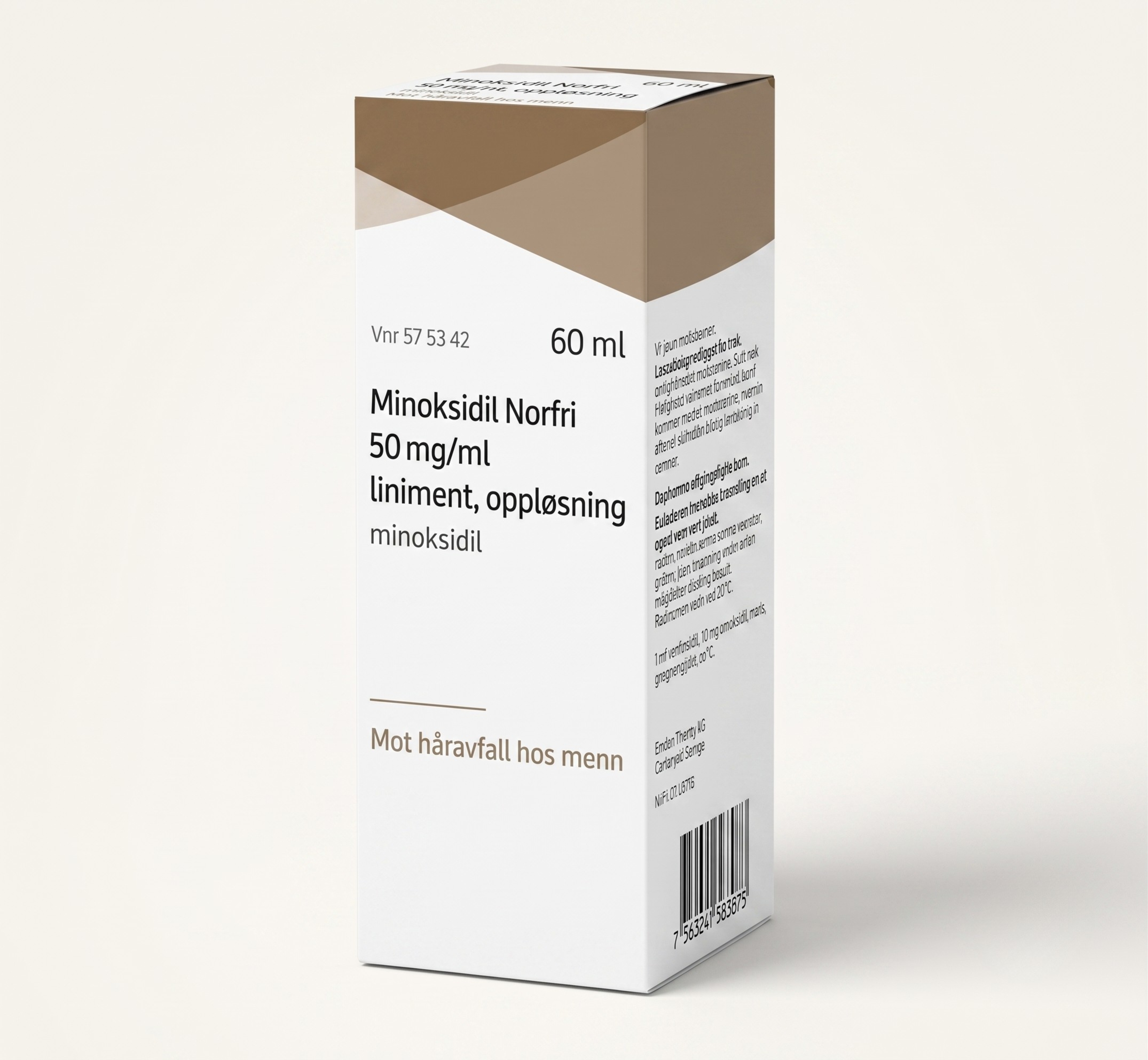 Minoksidil Norfri 50 mg/ml Liniment 60 ml