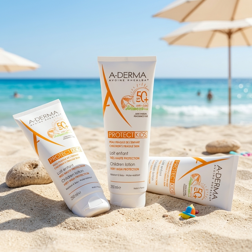 A-Derma Protect Kids Lotion SPF50+ 250ml 3 stykker